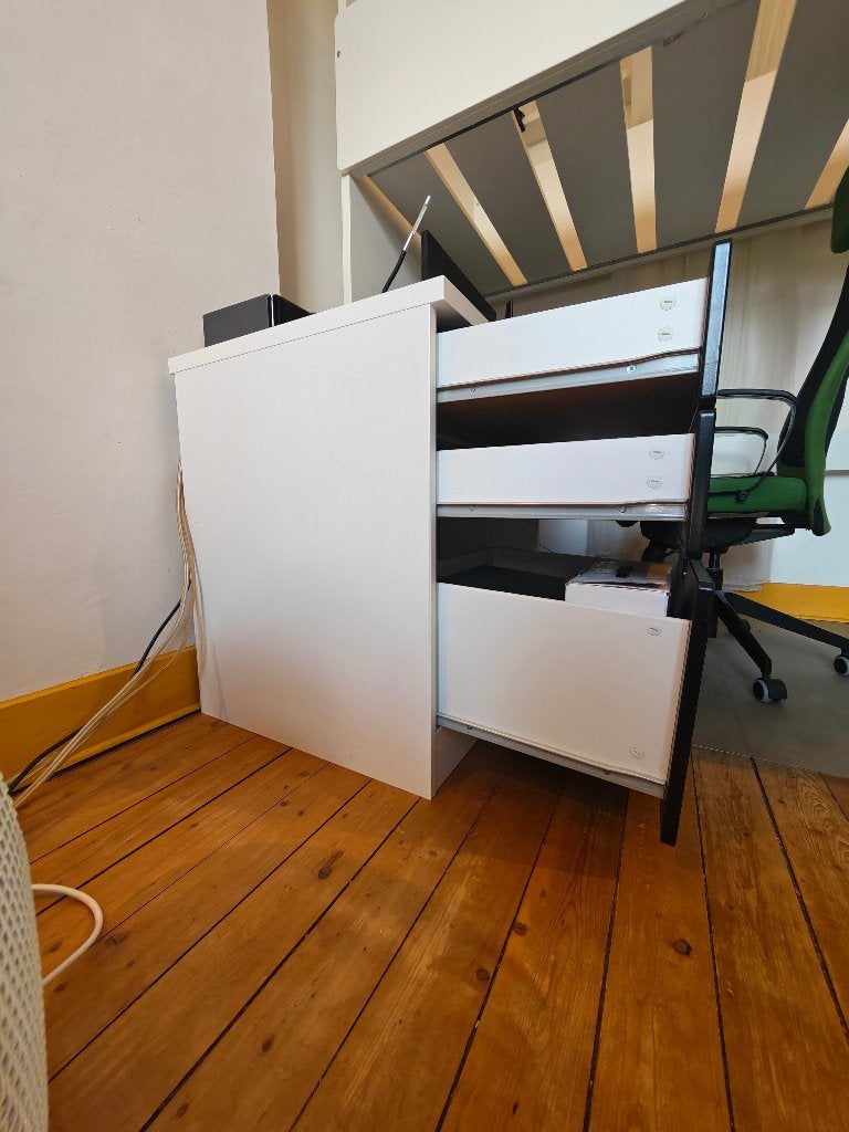 Lit mezzanine avec bureau et penderie intégrés, Enlèvement, Utilisé, Lit mezzanine