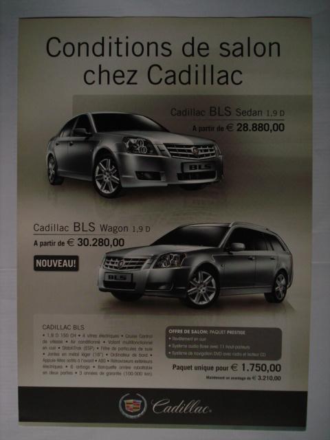 Cadillac/Corvette gamme 2008 Brochure Catalogue Prospekt, Envoi, Comme neuf, Chevrolet