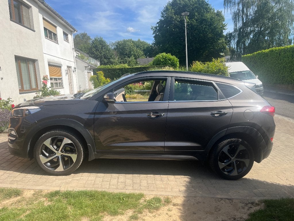 Hyundai TUCSON 2L 4X4 2016, Auto's, Hyundai, 1995 cc, 4 cilinders, Bruin, Leder