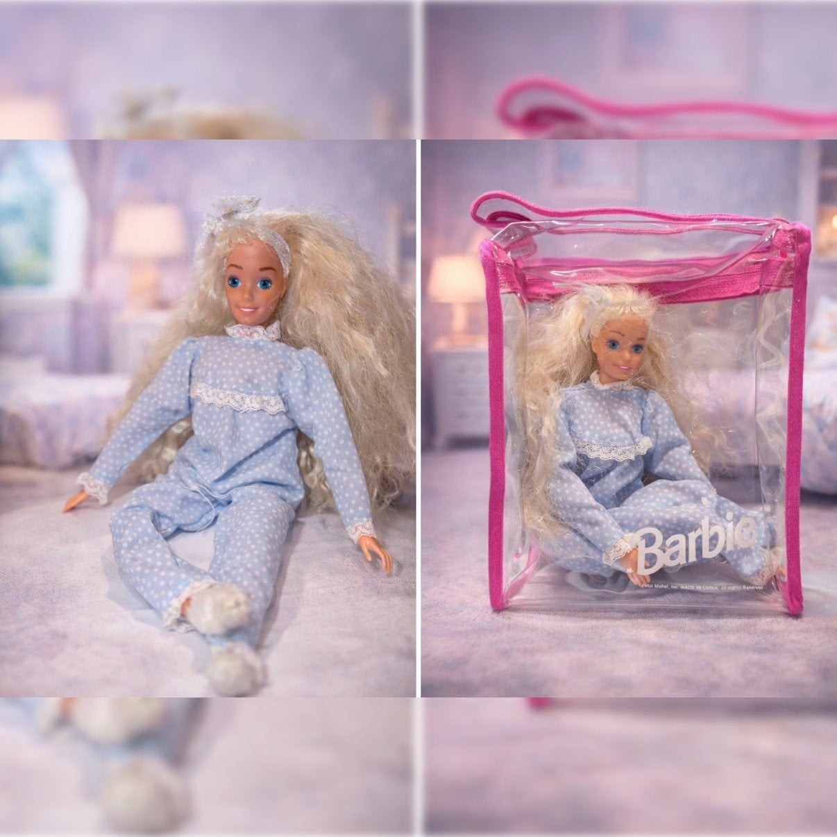 Barbie Slumber Party /Sleepy Time Barbie originele opbergtas, Ophalen of Verzenden, Barbie