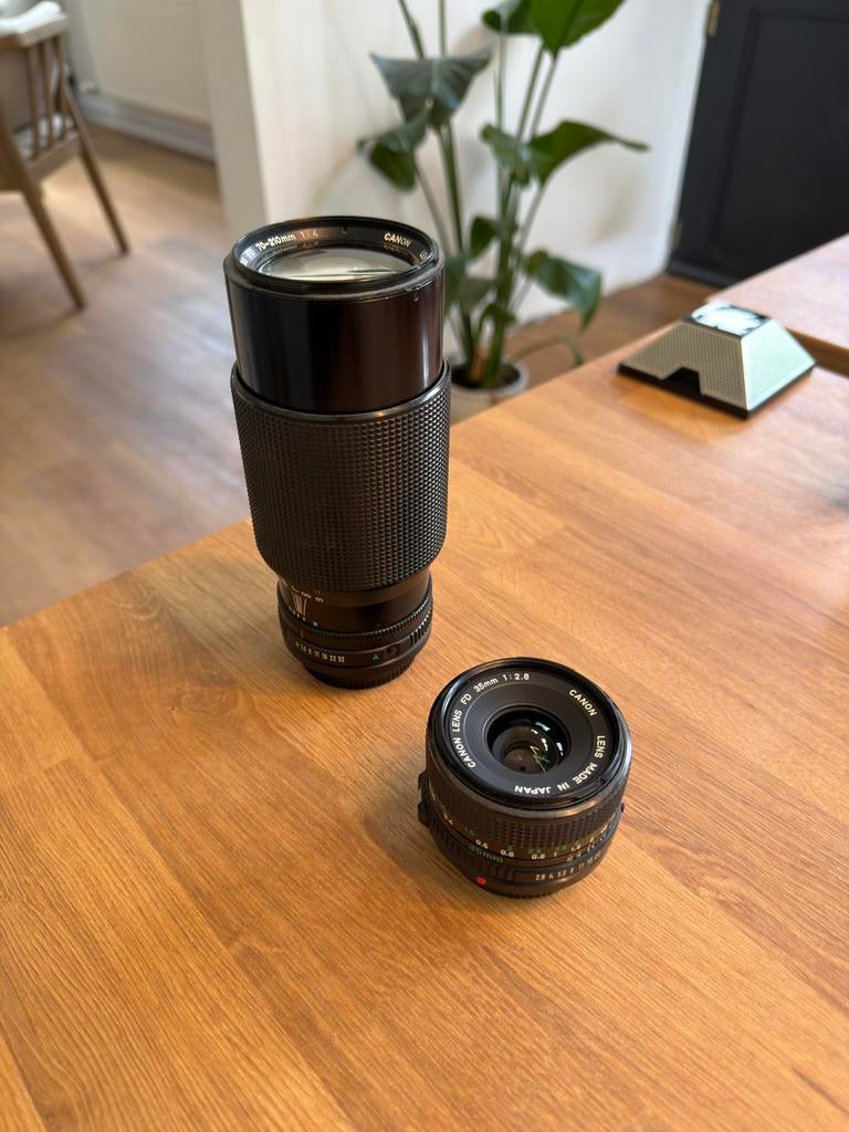 Objectifs Canon FD 35 2.8 et 70-210 F4, Ophalen, Zo goed als nieuw