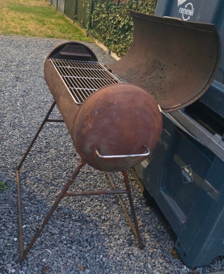 barbecue, Enlèvement, Utilisé, Métal, Jardin