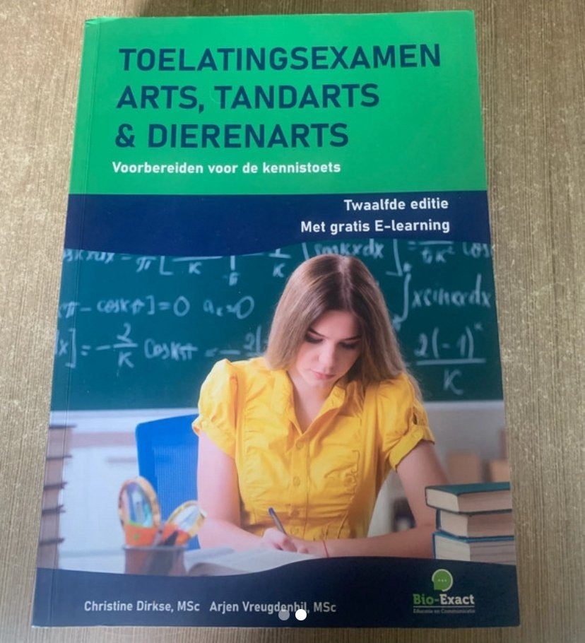 toelatingsexamen, Boeken, Ophalen, Zo goed als nieuw