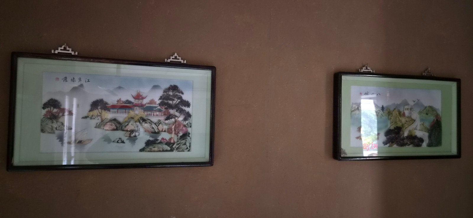 Reliëfs, oud Chinees, parelmoer, antiek, Maison & Meubles, Accessoires pour la Maison | Cadres, Enlèvement, Verre