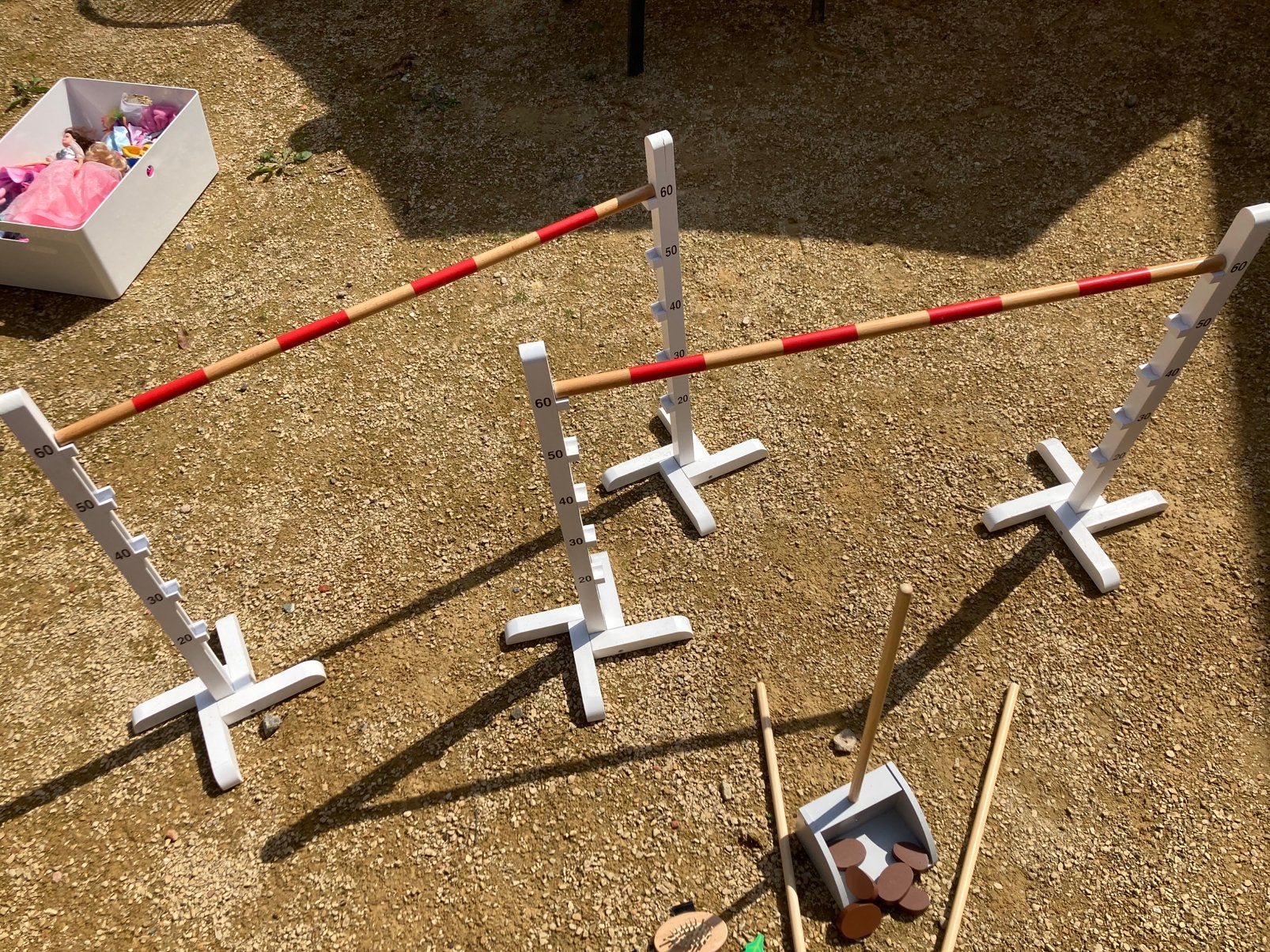 By Astrup 2 jumps/hordes voor stokpaarden, Kinderen en Baby's, Speelgoed | Houten speelgoed, Ophalen, Zo goed als nieuw