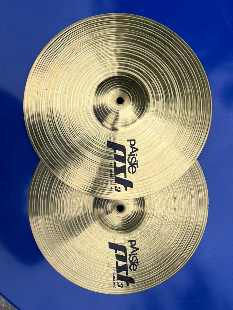 Paiste PST3 14” hi-hat set top+bottom, Muziek en Instrumenten, Drumstellen en Slagwerk, Ophalen, Zo goed als nieuw