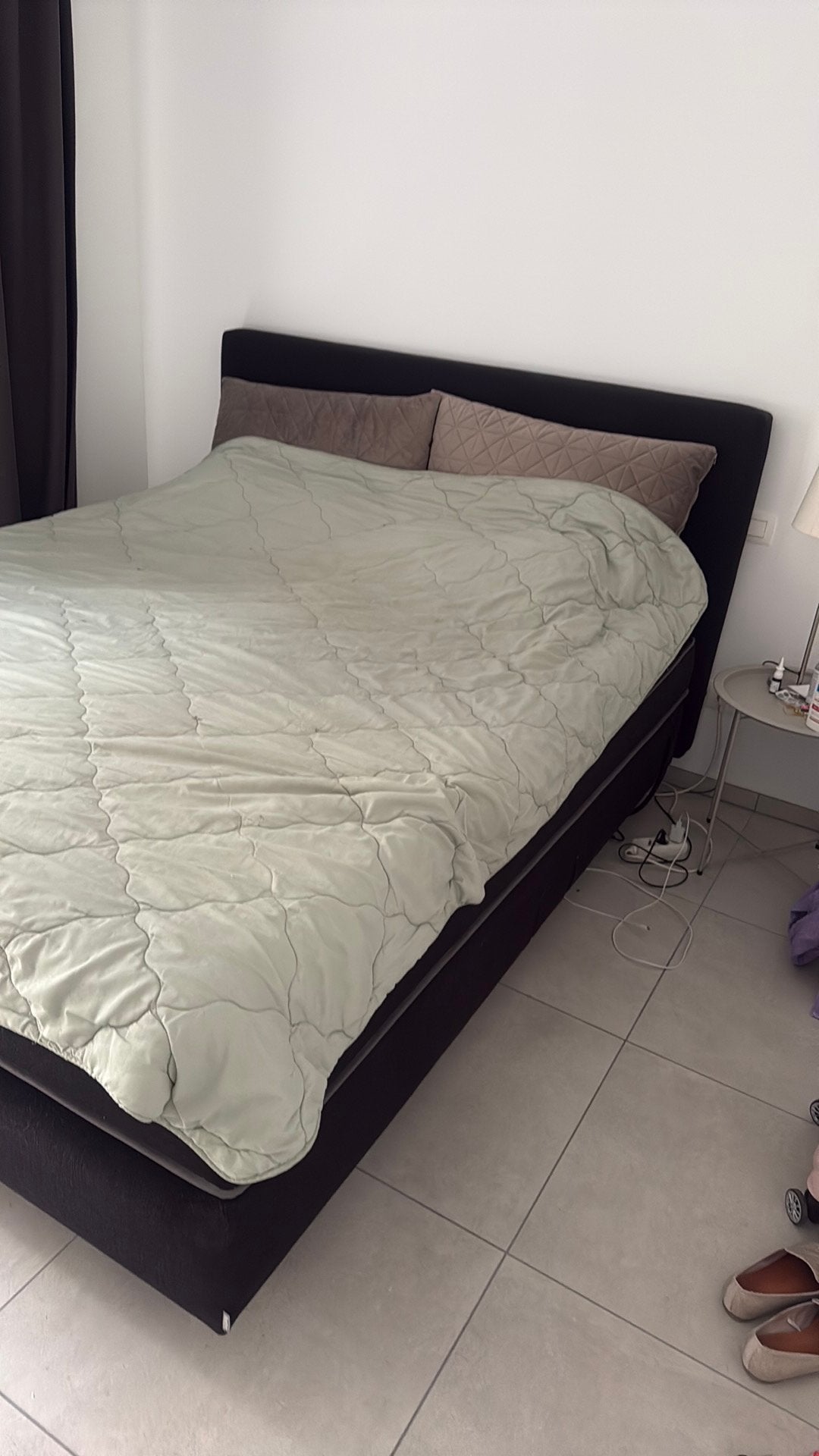 Auping Kiruna boxspring 180x210, Ophalen, Gebruikt, Tweepersoons, 180 cm