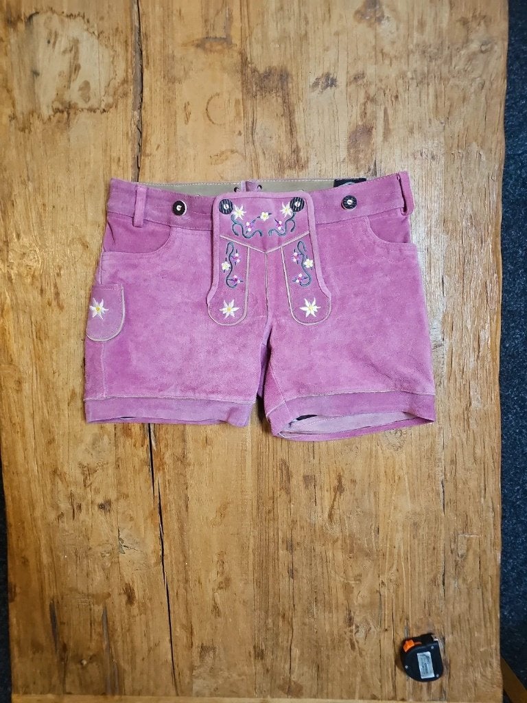 Lederhosen roze dames, Taille 42/44 (L), Enlèvement ou Envoi, Rose, Comme neuf