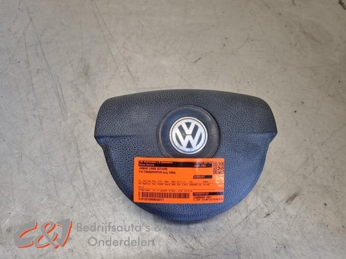 Airbag gauche (volant) d'un Volkswagen Transporter, Volkswagen, -, 3 mois de garantie, Utilisé