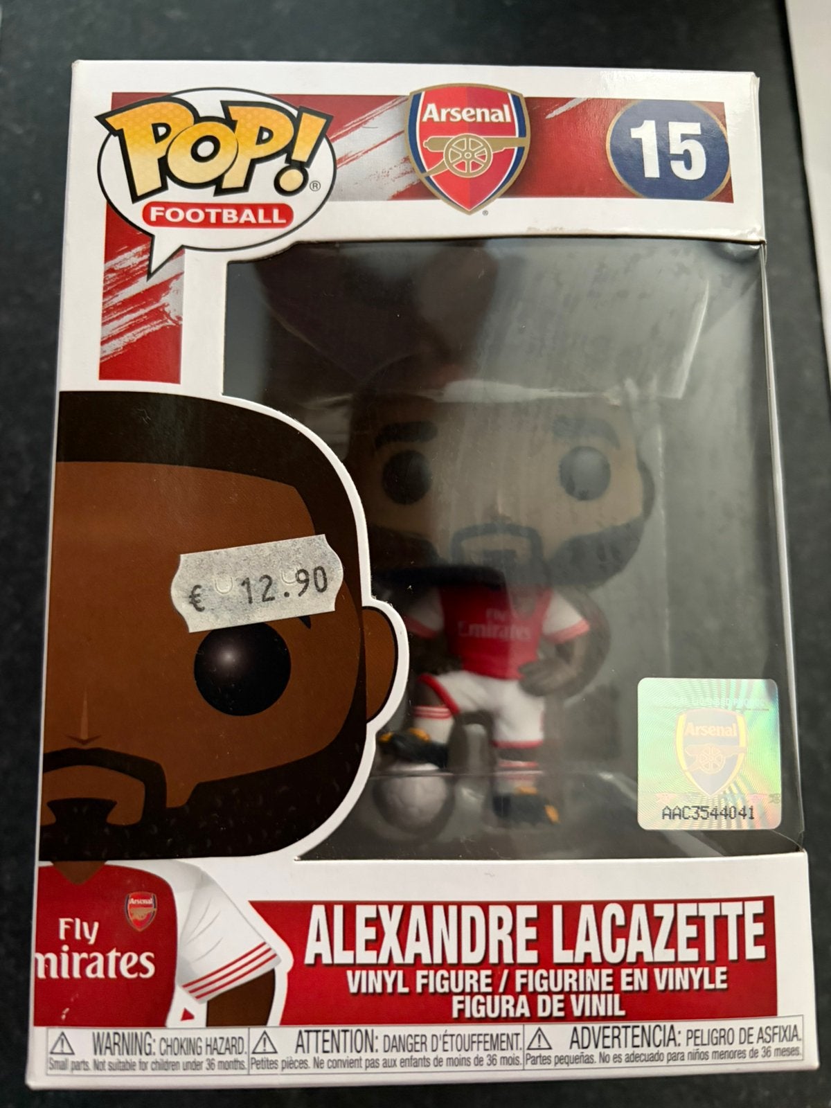 Funko pop football Alexandre Lacazette, Verzamelen, Poppetjes en Figuurtjes, Ophalen of Verzenden, Zo goed als nieuw