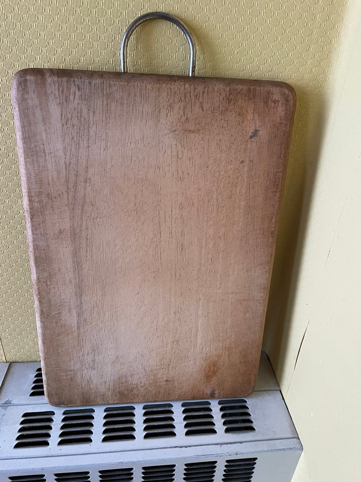 Massief houten robuuste snijplank, Huis en Inrichting, Woonaccessoires | Dienbladen, Gebruikt, Snijplank, Ophalen of Verzenden