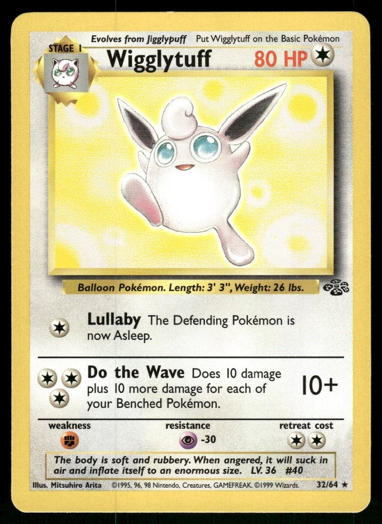 Wigglytuff 32/64 - Jungle (NM), Envoi, Utilisé