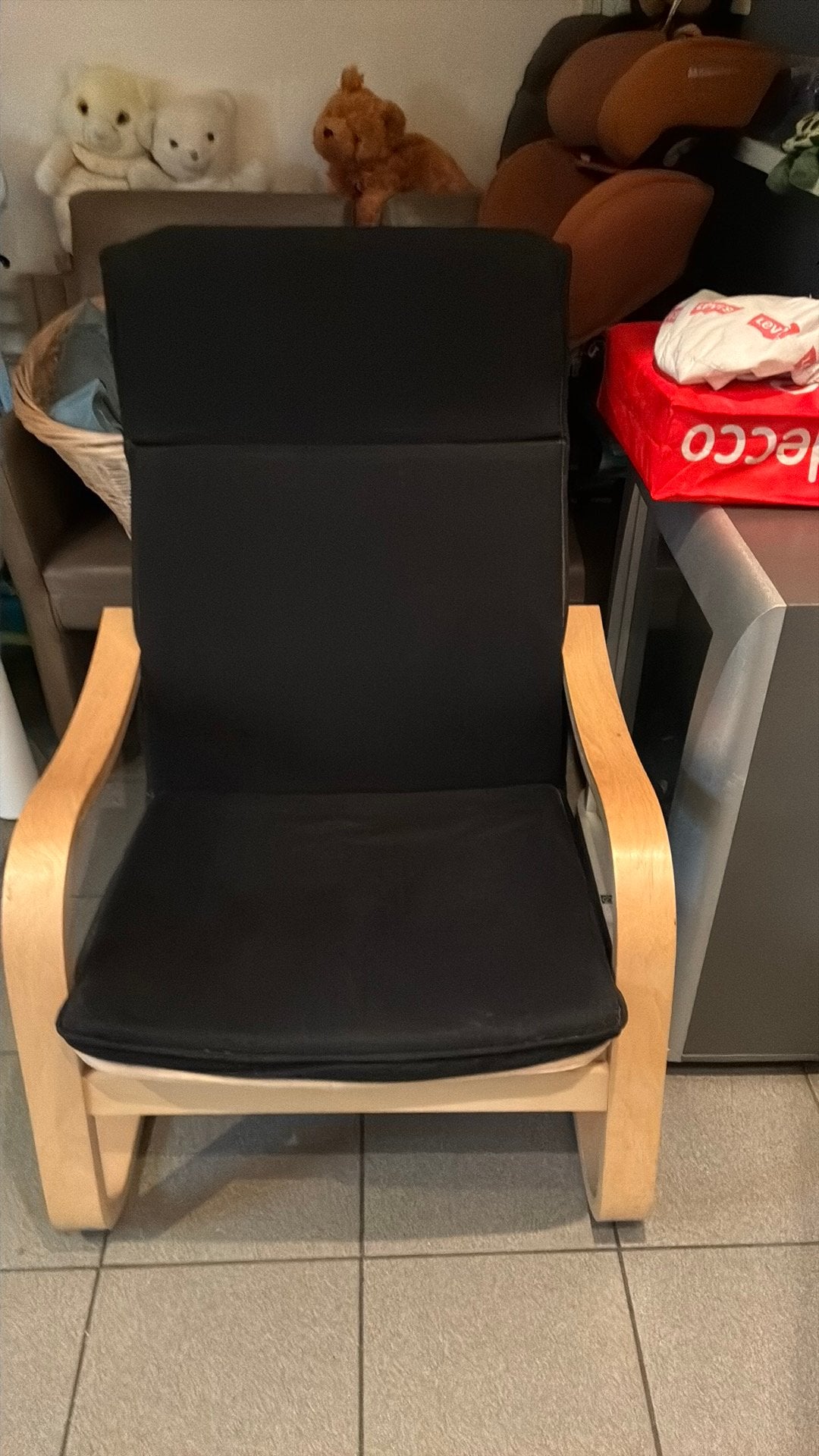 Zetel ikea, Ophalen, Zo goed als nieuw, Eenpersoons, Hout