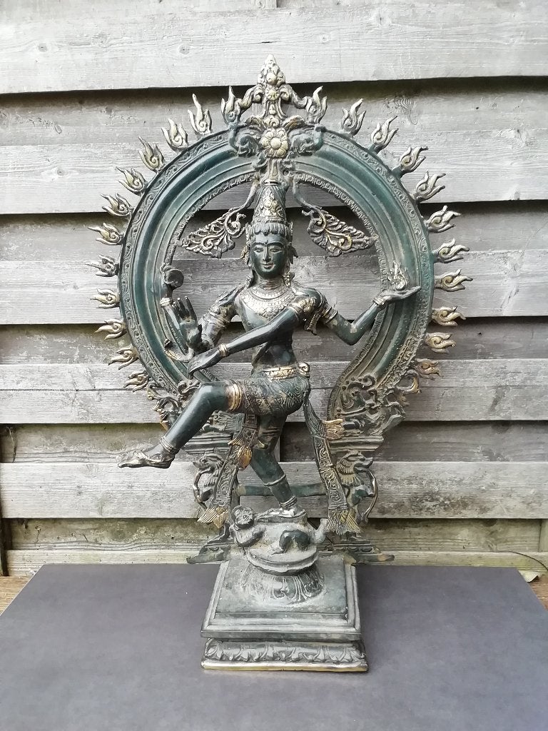 Bronzen beeld/Shiva Nataraja/India/Azië/58 cm, O, Nieuw, Ophalen of Verzenden, Olibanshee@hotmail.com