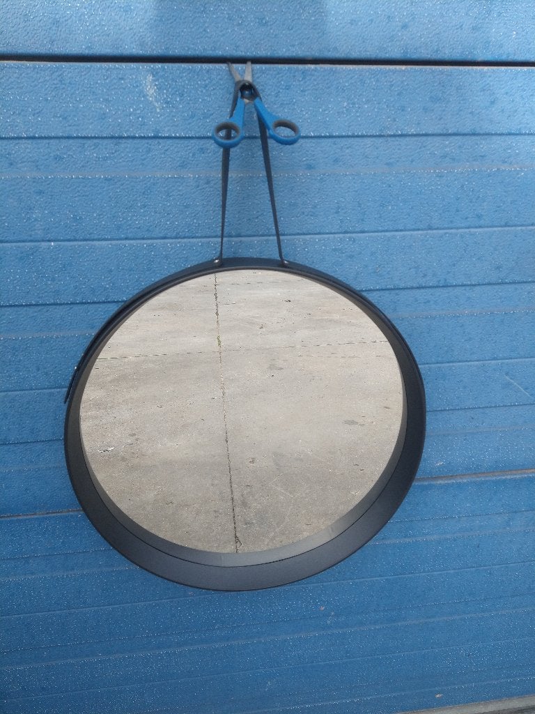Spiegel van 60 cm, Ophalen, Gebruikt, Rond, Minder dan 100 cm