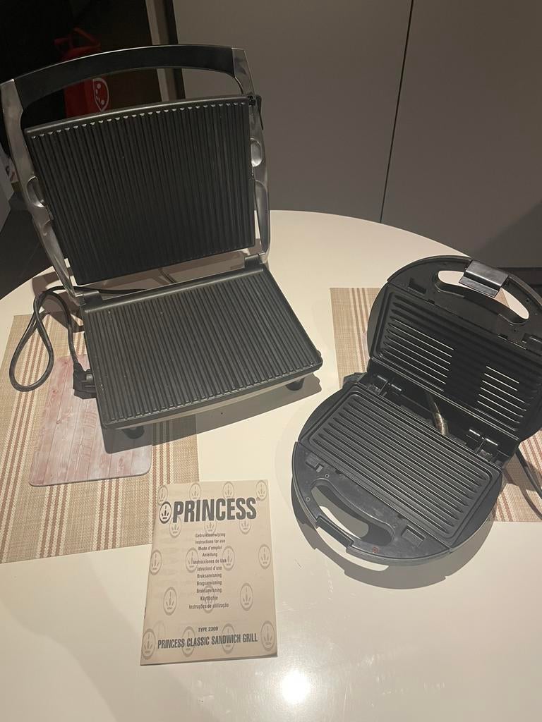 Grill à contact + machine à sandwich (Primo & Princess), Enlèvement, Comme neuf