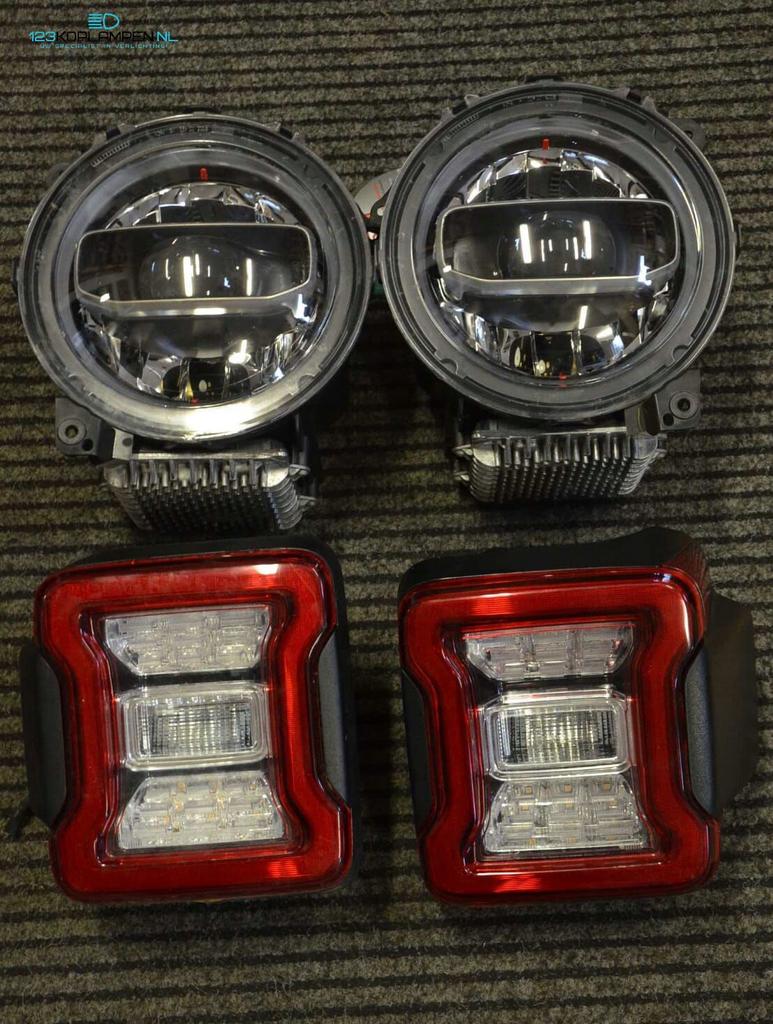Jeep Wrangler 4 / IV Led Koplamp links rechts achterlicht, Jeep, Gebruikt, -, -
