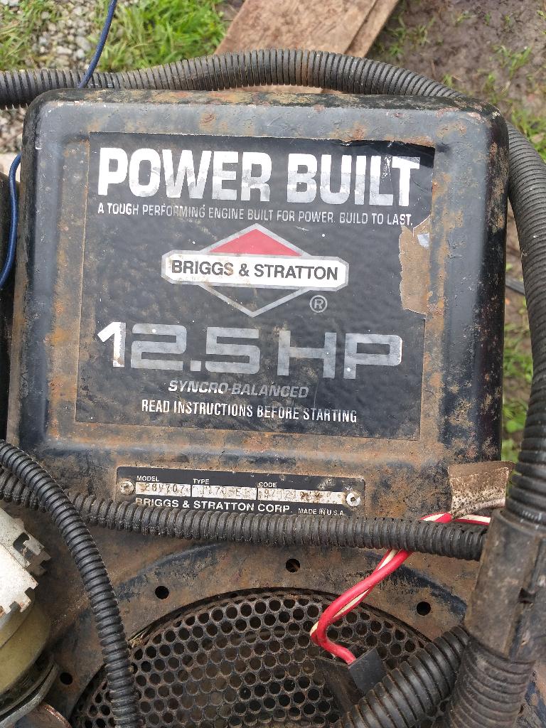 Moteur tracteur tondeuse, Ophalen, Gebruikt, Brigg's & stratton, Elektrische starter