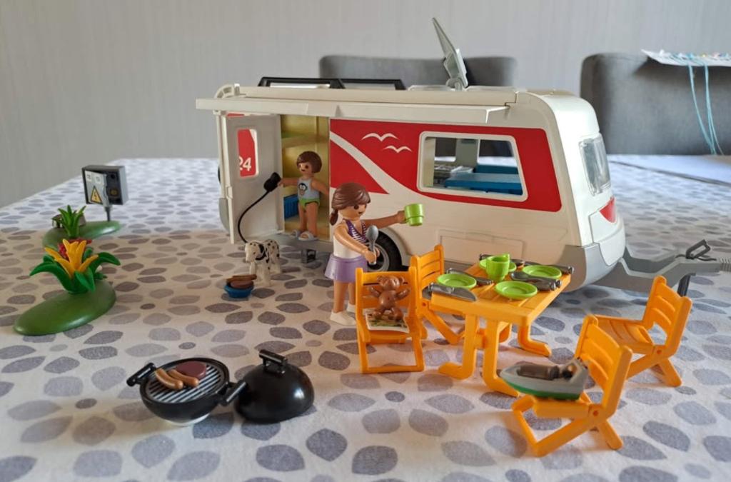 Playmobil 5434 - caravane familiale, Enlèvement ou Envoi, Utilisé, Ensemble complet