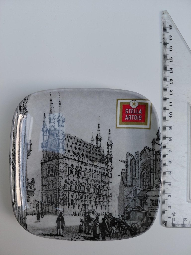 vintage schaaltje Stella Artois stadhuis Leuven, Ophalen of Verzenden