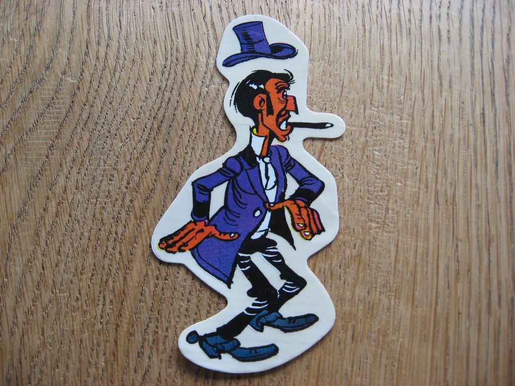 Vintage Sticker Lucky Luke Pat Poker Smiths Daurgaud Morris, Enlèvement ou Envoi, Autres personnages, Neuf, Image, Affiche ou Autocollant