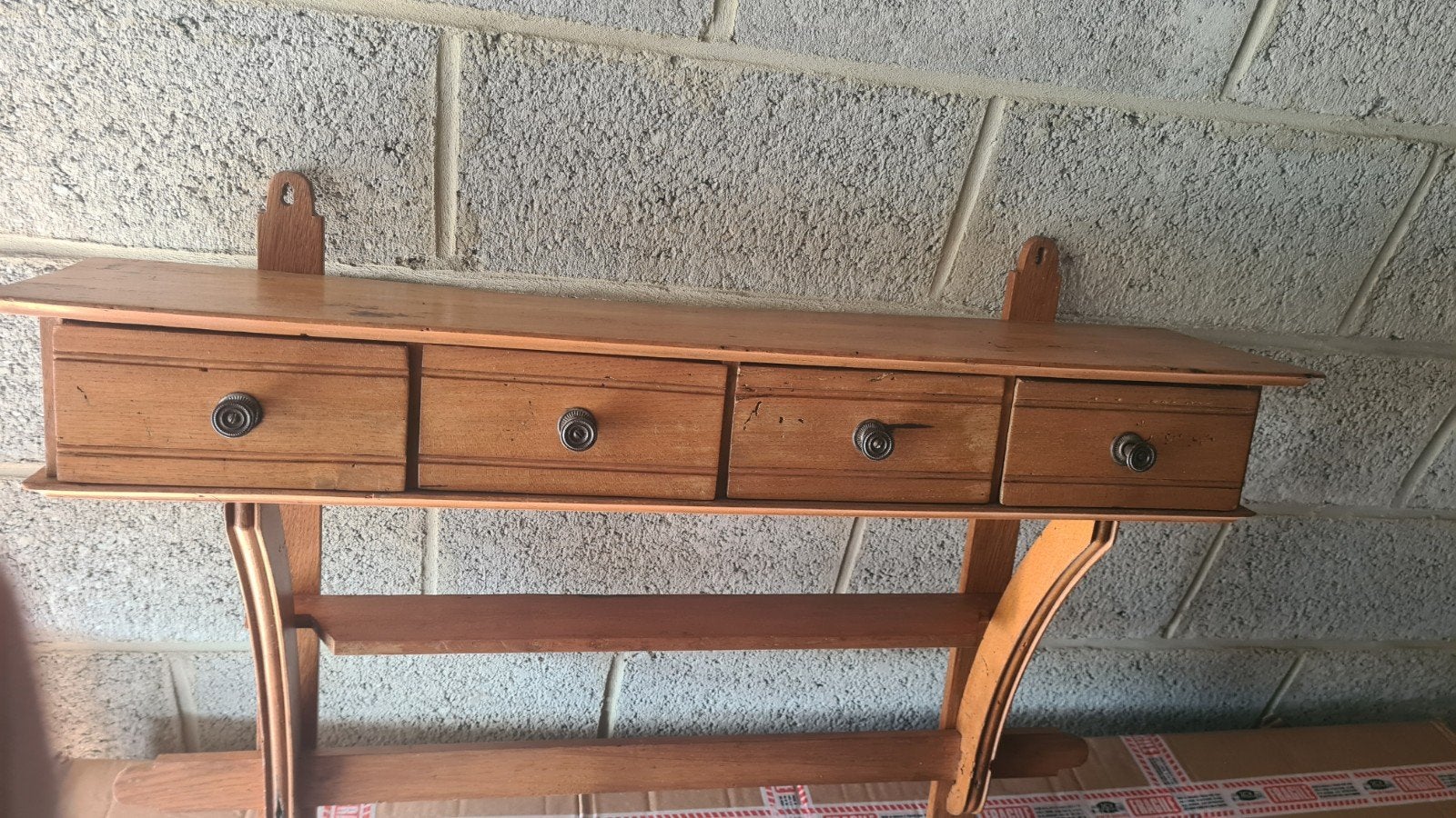 Archelle en bois  4 tiroirs, Ophalen, Gebruikt, Overige houtsoorten, Ancien