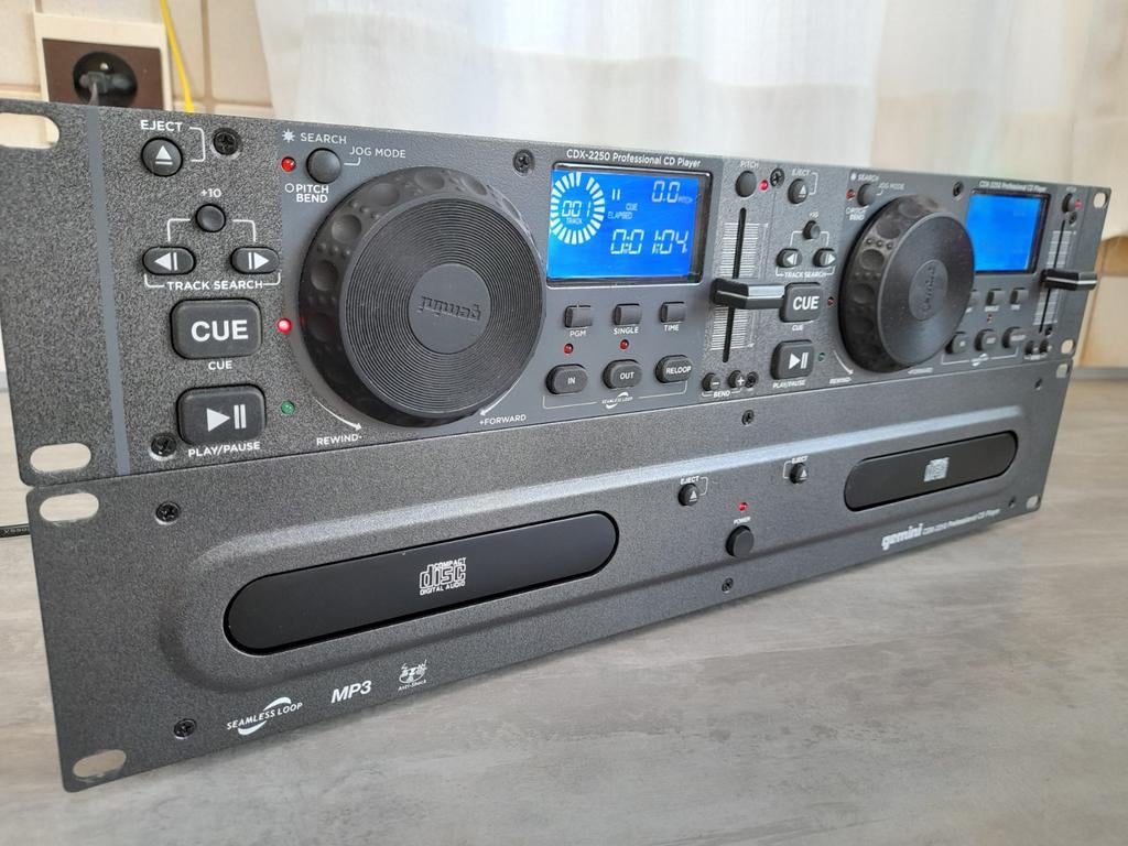 Dual CD player Gemini CDX2250, Musique & Instruments, DJ sets & Platines, Enlèvement, Comme neuf, DJ-Set, Autres marques