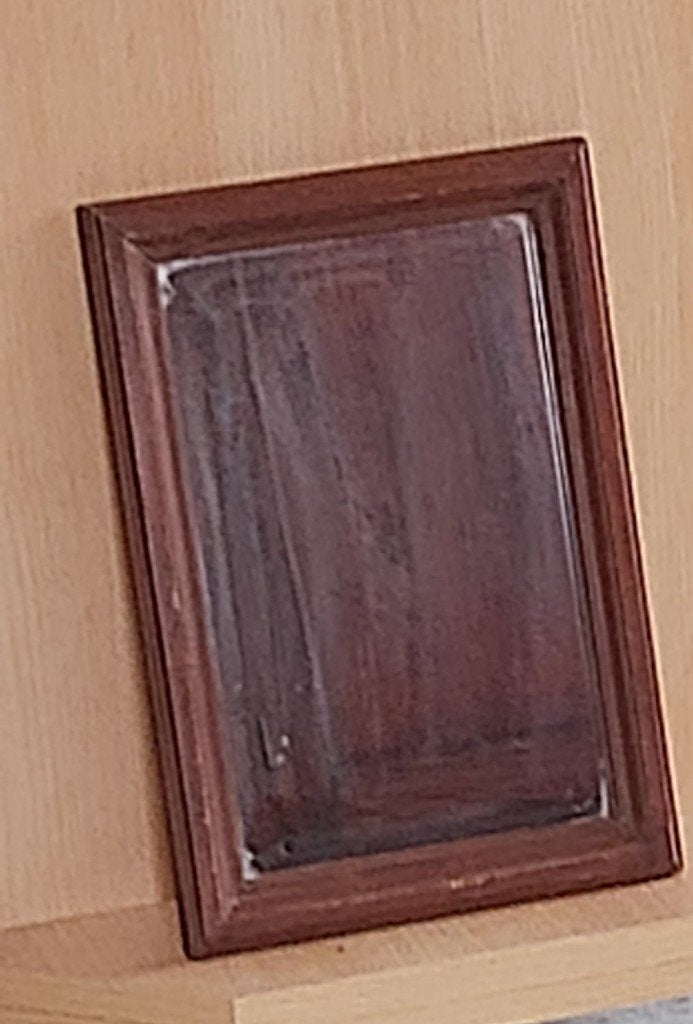 Vintage spiegel, Ophalen, Rechthoekig, Minder dan 50 cm, Minder dan 100 cm