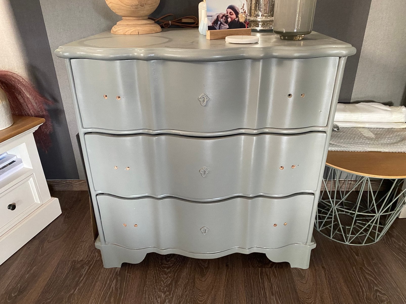 Commode 3 tiroirs en bois, 3 of 4 laden, Ophalen, Gebruikt, Eikenhout