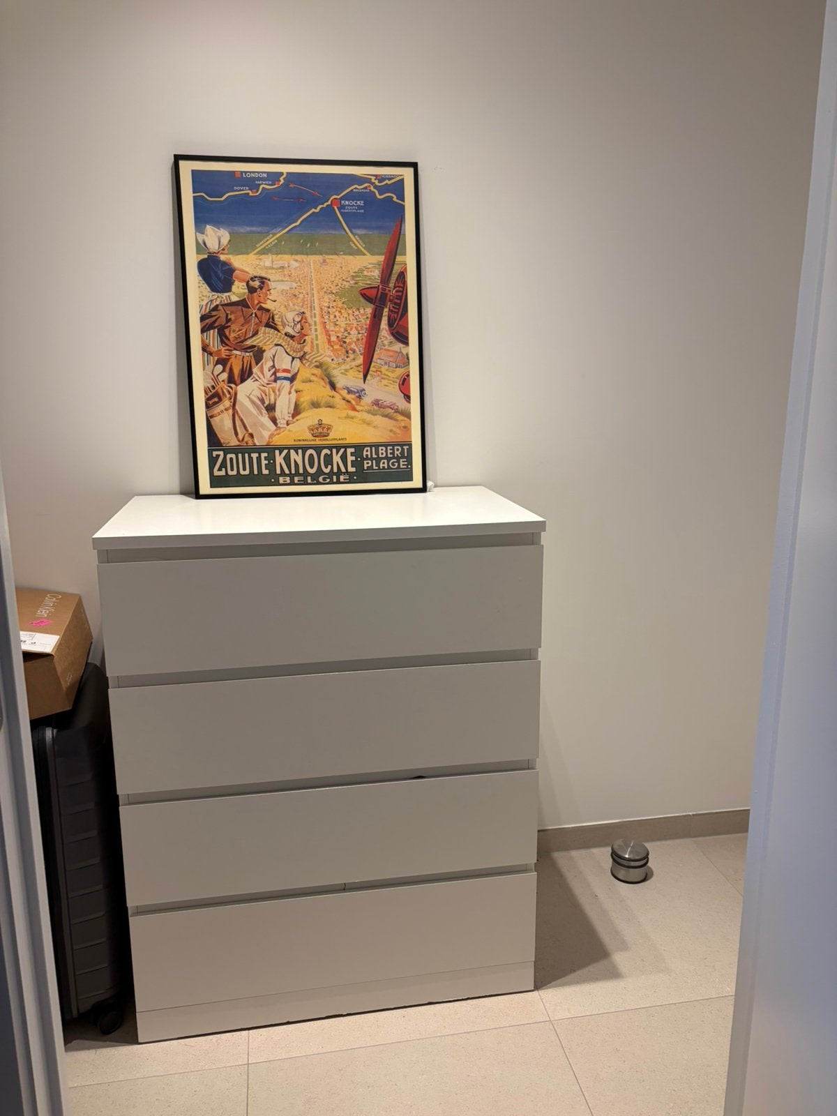Malm - ladekast (IKEA), Ophalen, 100 tot 150 cm, 50 tot 100 cm, Zo goed als nieuw