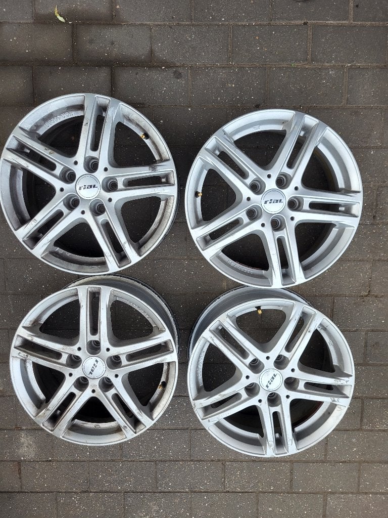 Velgen Rial voor VW AUDI SEAT SKODA 5x112 6.5J x16'' ET46, Ophalen, Gebruikt, 16 inch, Velg(en)