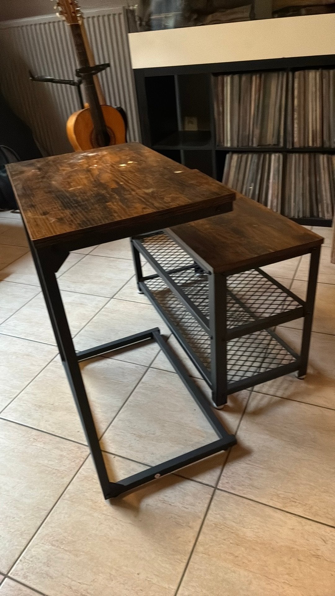 Table et étagère à chaussures, Enlèvement, Utilisé
