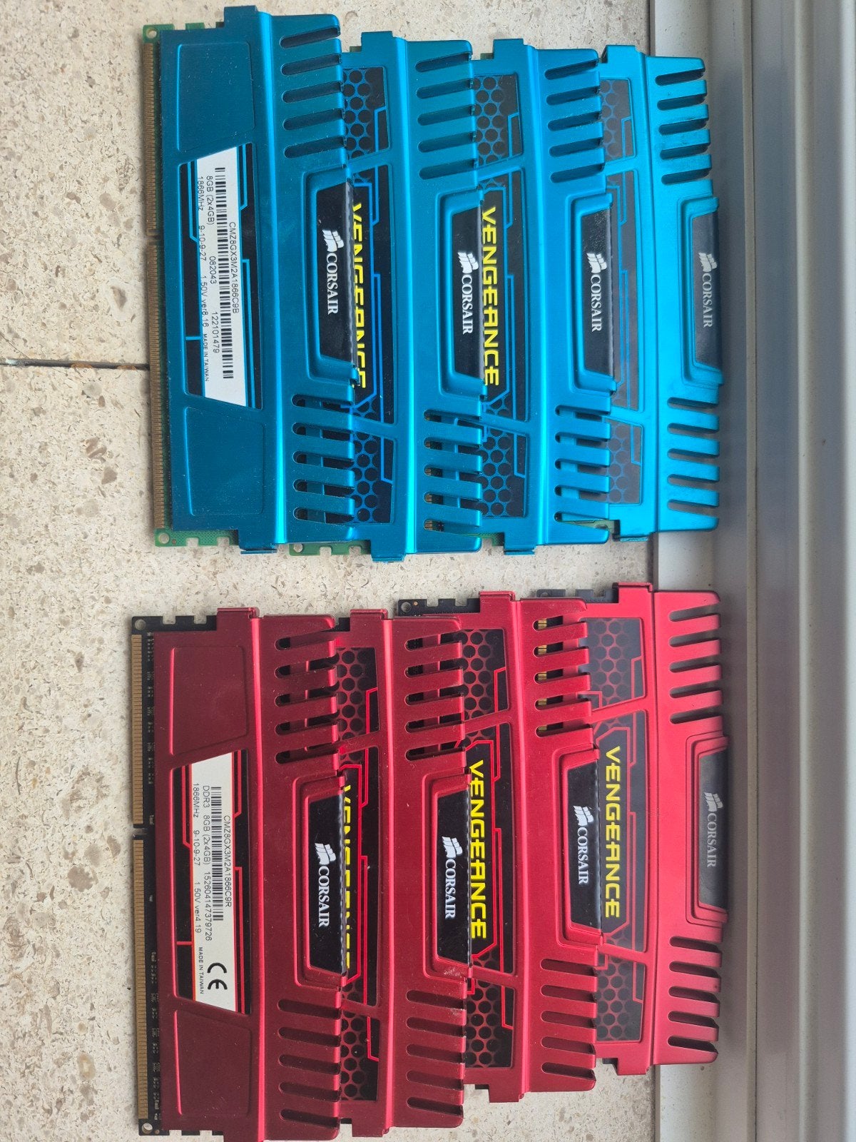Ddr3 1866mhz vengeance 32 gb, Computers en Software, RAM geheugen, Ophalen of Verzenden, DDR3, 4 GB