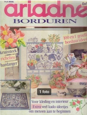 « Ariadne - « Broderie » supplémentaire @1989, Enlèvement ou Envoi, Utilisé, Broderies à la main, Patron