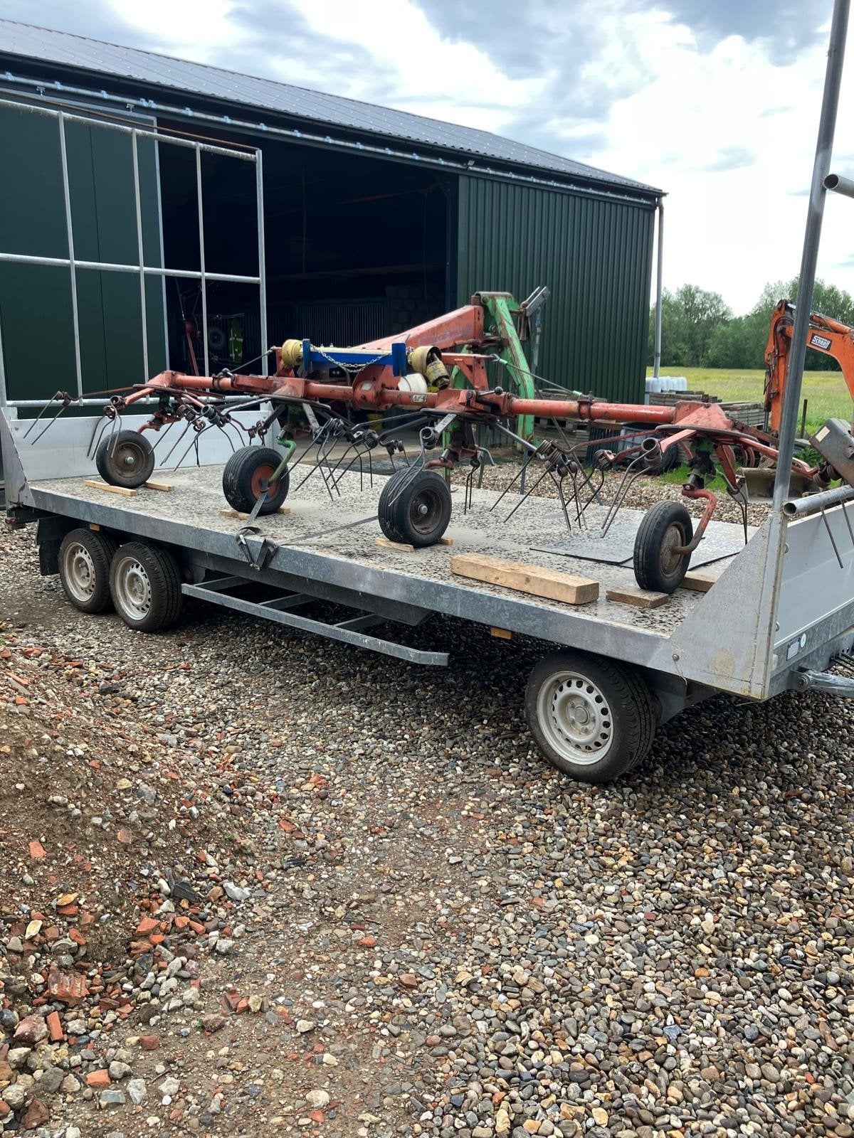 Deutz fahr KH500 hooischudder, Enlèvement, Utilisé