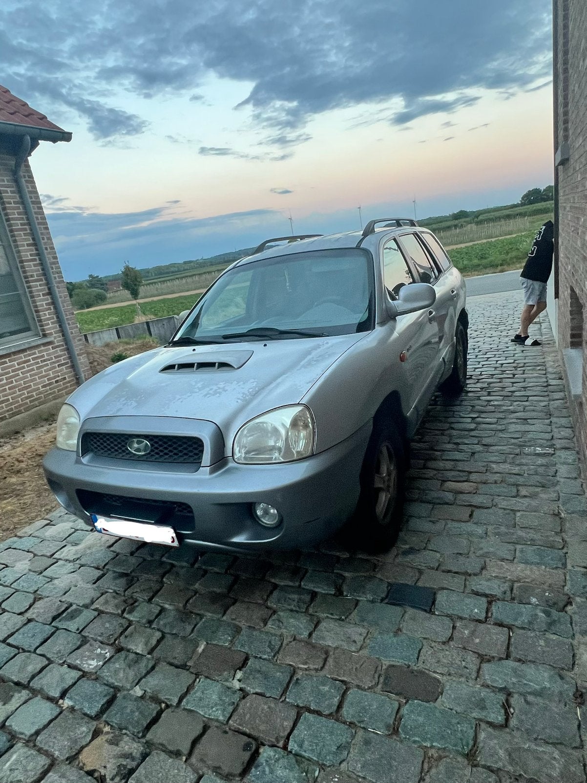 Huyndai santa fe 2002 4x4, Auto's, Hyundai, Automaat, Santa Fe, Zwart, Leder
