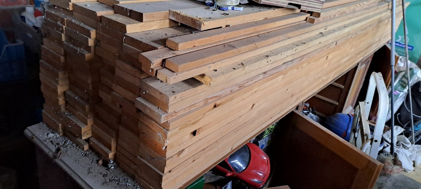 hout planken 90st fijn geschaaft, Ophalen, Hout
