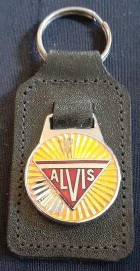 porte clé publicitaire emaillé sur cuir alvis, Ophalen of Verzenden, Zo goed als nieuw, Merk