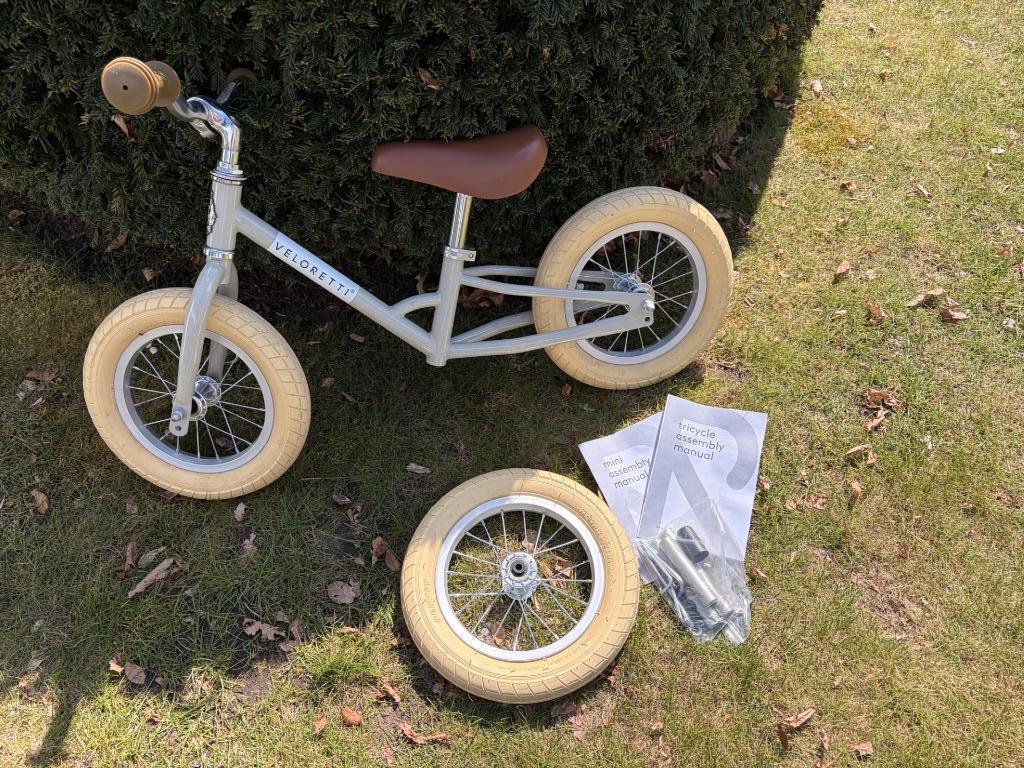 Toffe Veloretti fiets - Tricycle, Ophalen, Zijwieltjes, Veloretti, Minder dan 16 inch