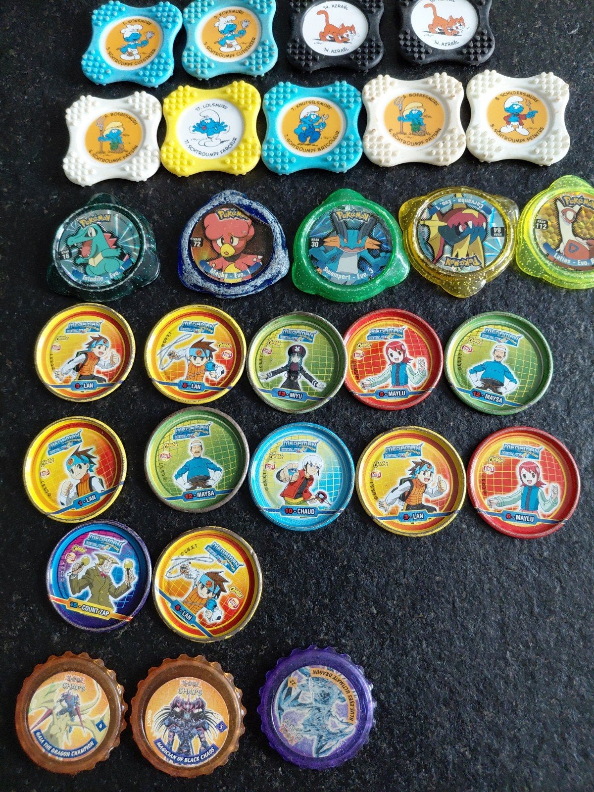 The Dragon en Smurfen, Collections, Flippos, Enlèvement