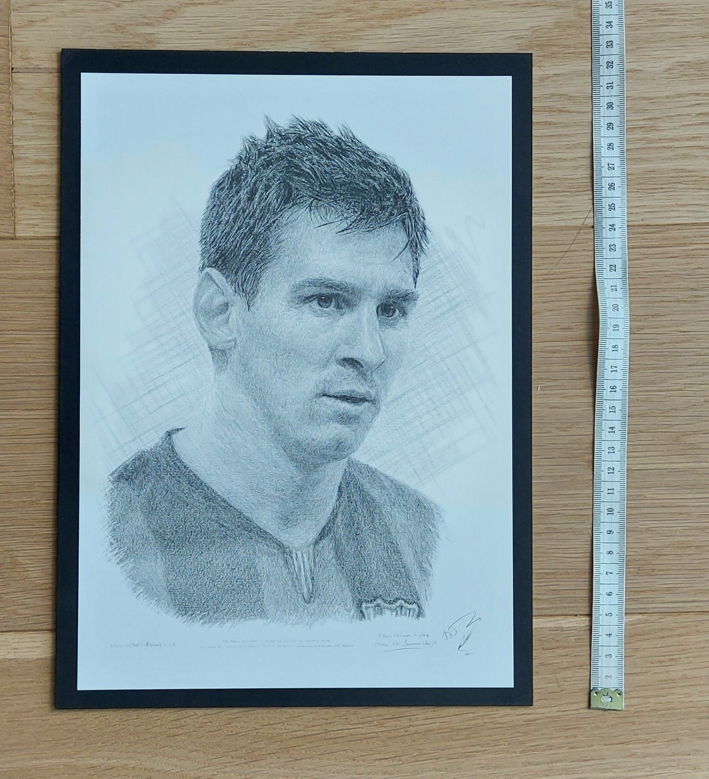 Potloodtekening Messi, Ophalen of Verzenden, Zo goed als nieuw