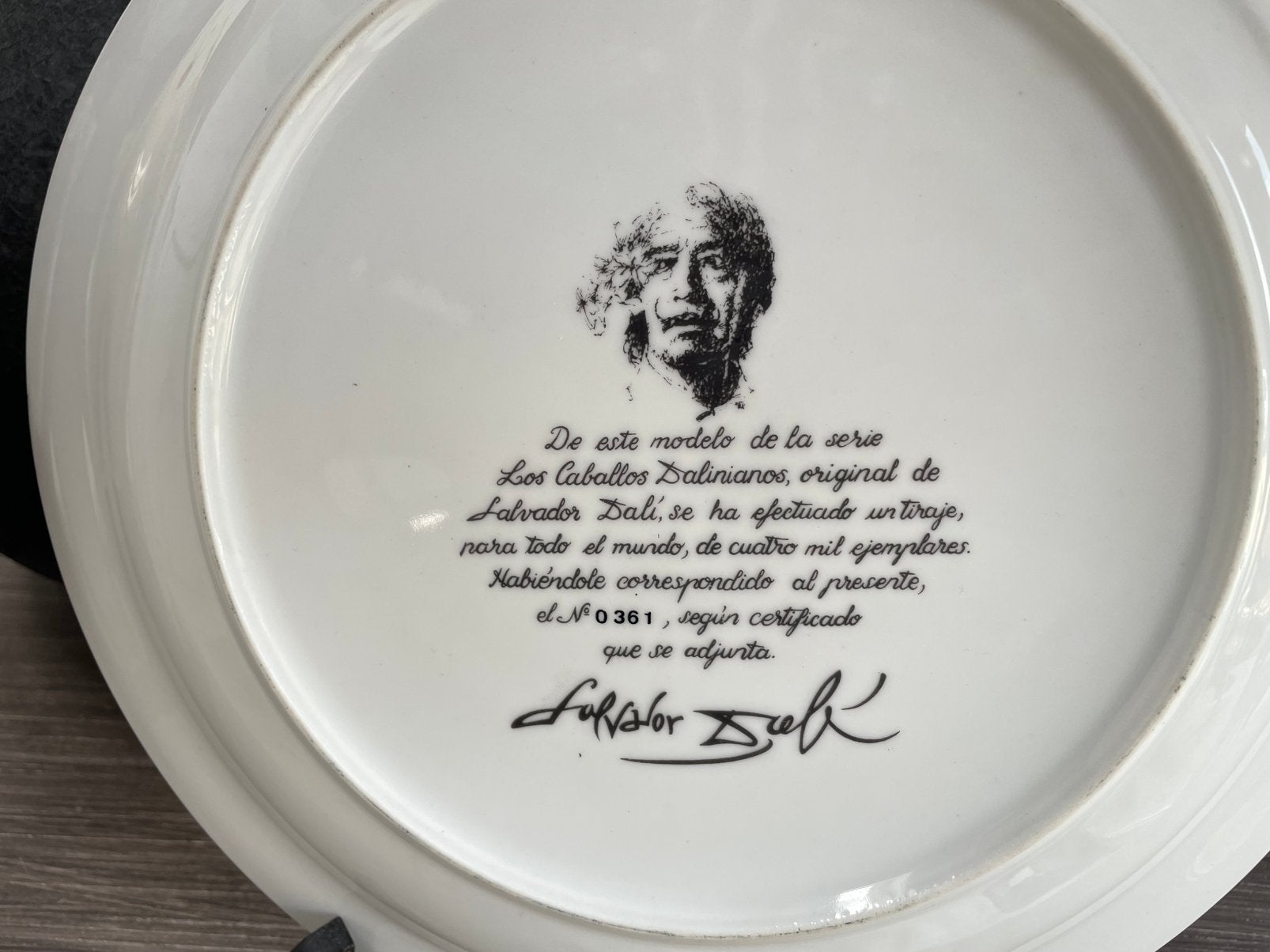 2 Borden Salvador Dali Collectie stukken, Antiek en Kunst, Ophalen