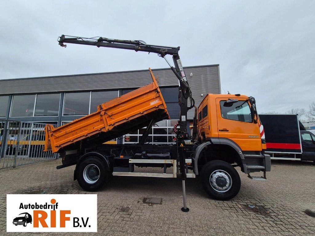 Mercedes-Benz Atego 1823/ 4X4/ Kipper/ Krane/ 3X Sper, Auto's, Euro 2, Overige kleuren, 170 kW, Mercedes-Benz