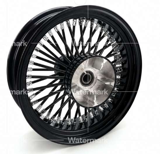 Fat spokes achterwiel  zwart  5.5 x 18 met 25mm lagers, Ophalen, Petroleumhavenweg 26, Info@taco-motos.com, Nieuw