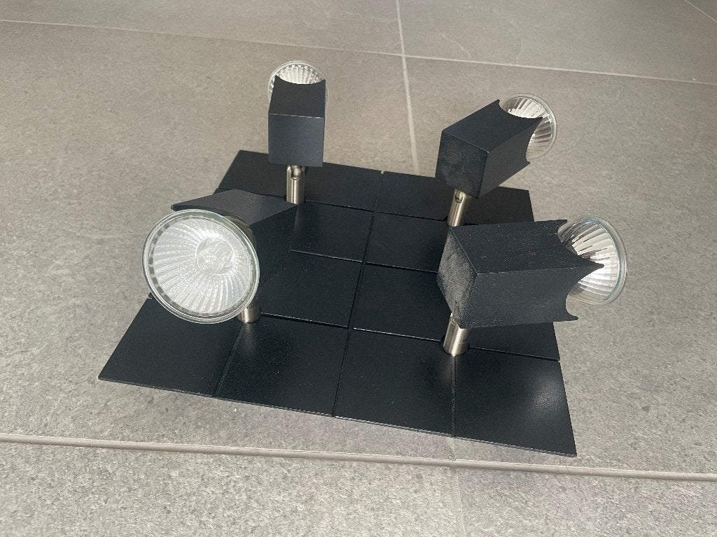 Plafonniers, Huis en Inrichting, Ophalen, Inclusief lichtbron, Modern, Zwart