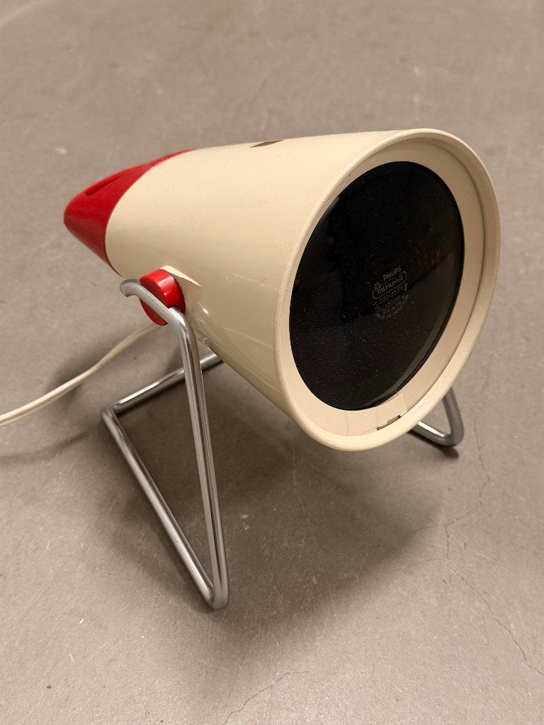 Lampe de table Philips vintage infrarouge acier émaillé, Antiquités & Art, Enlèvement
