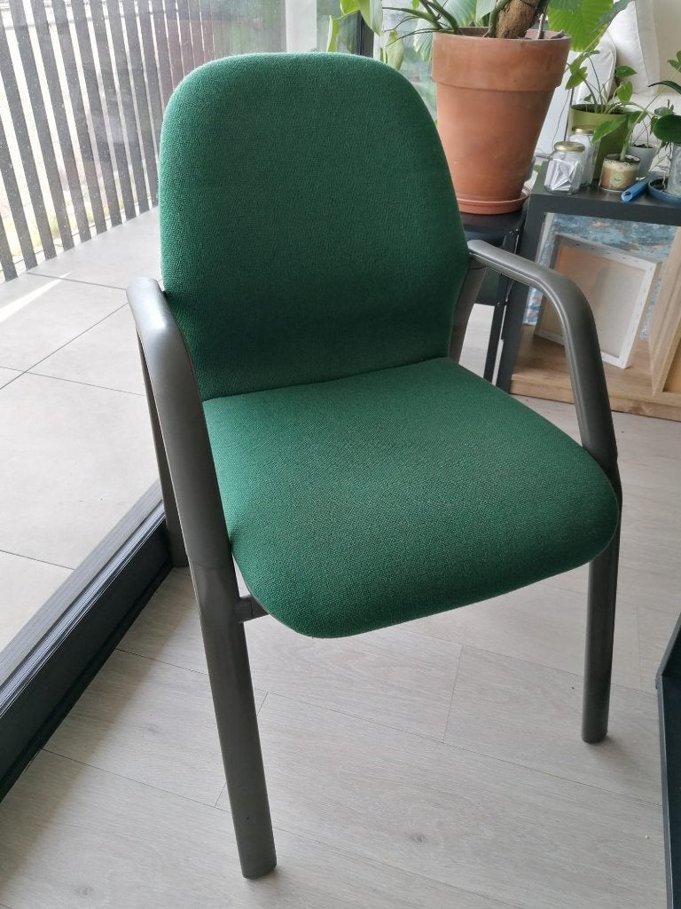 Comfortabele Stoffen Stoel met Armleuningen – Groen, Overige materialen, Overige kleuren, Verzenden, Nieuw