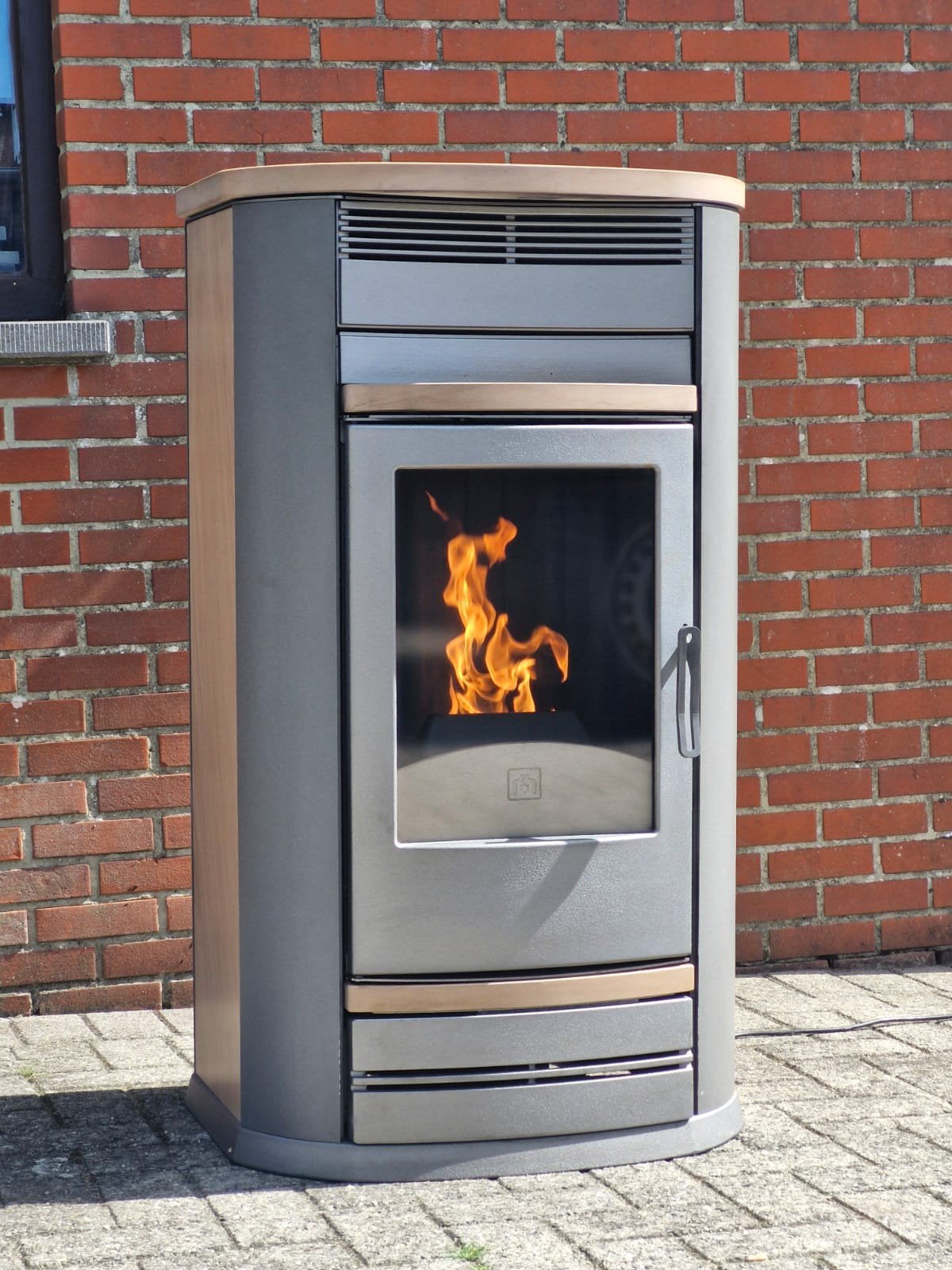 Pelletkachel Edilkamin AIDA 10 kw kanalisatie (kan geleverd), Ophalen, Gebruikt, Overige brandstoffen, Pelletkachel