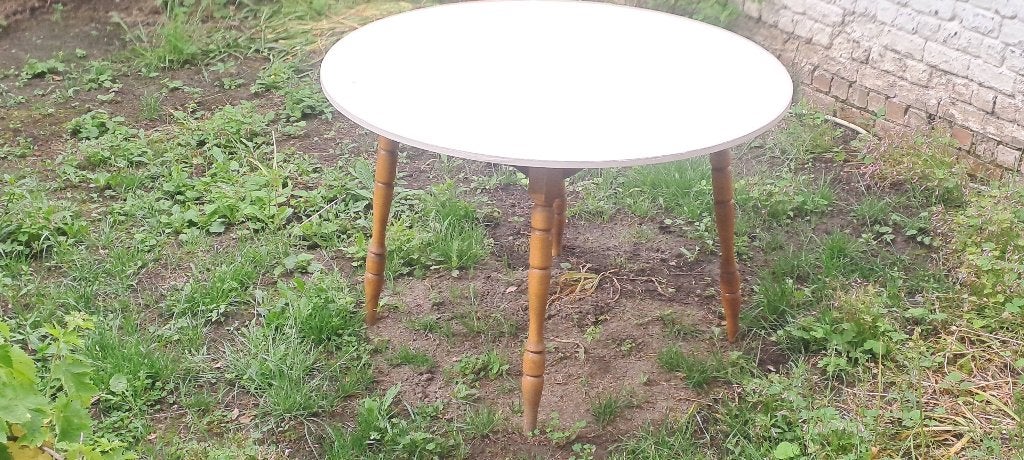 Table de salle à manger, ronde diamètre 117cm., 100 à 150 cm, Quatre personnes, Rond, 100 à 150 cm