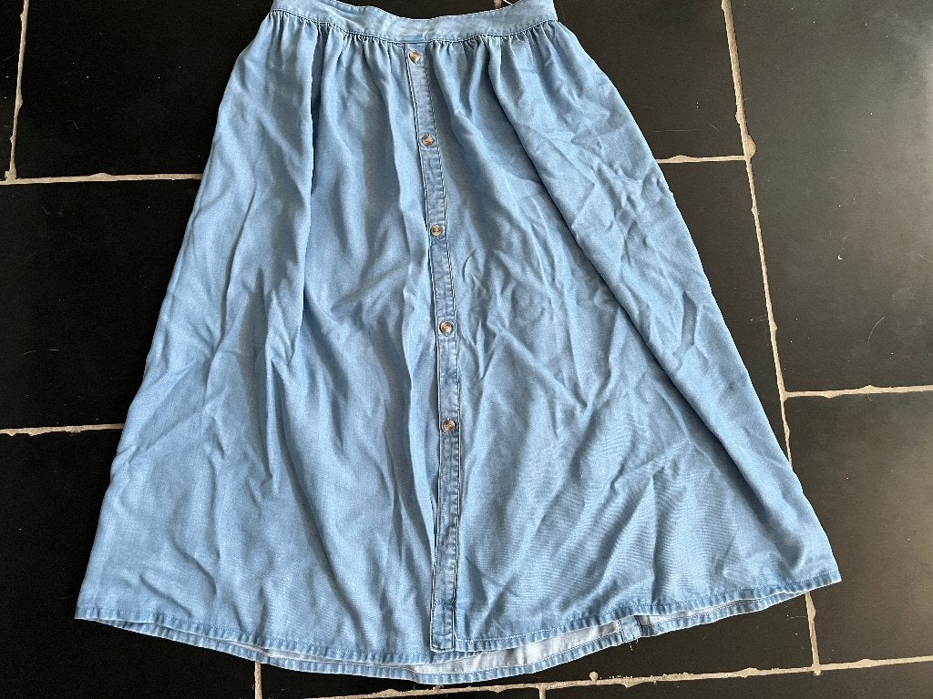 Rok Vero Moda maat S jeanslook blauw, Kleding | Dames, Rokken, Blauw, Ophalen of Verzenden, Zo goed als nieuw, Maat 36 (S)